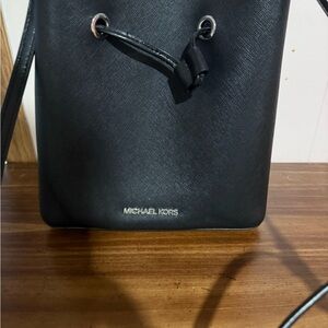 Michael Kors Black Drawstring Bag